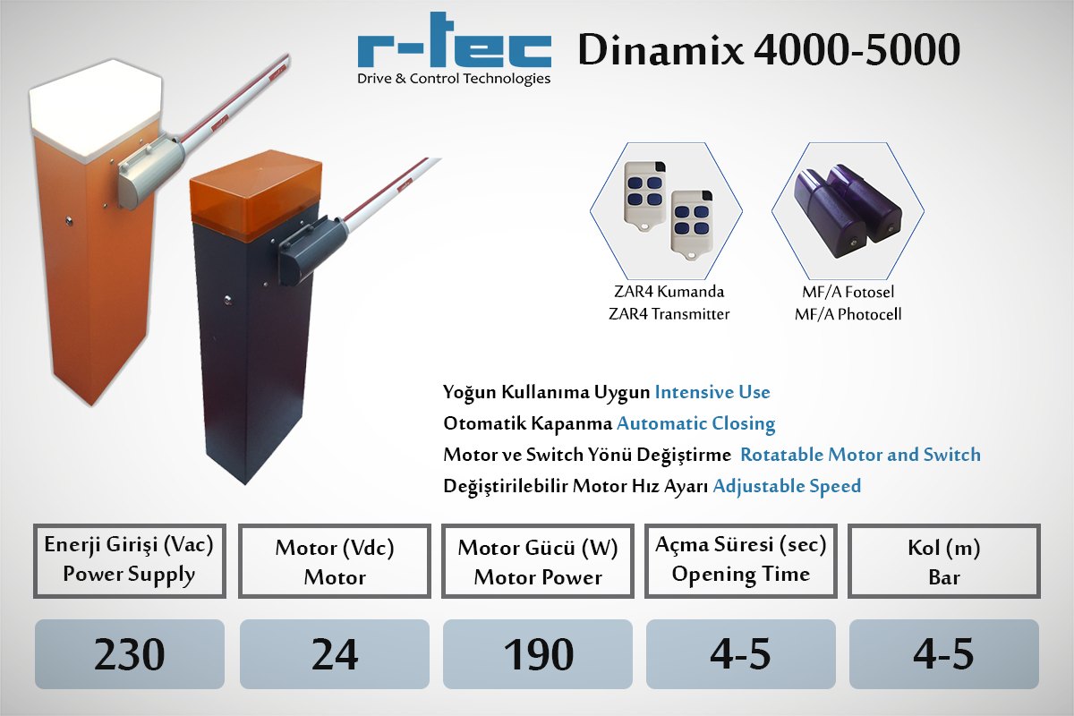 r-tec Dinamix 4000 / 5000 (Standart Bariyer)